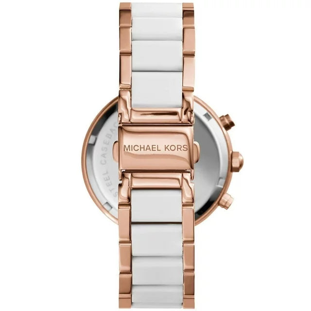 Michael Kors Women's Parker Chronograph Two-Tone Stainless Steel Watch