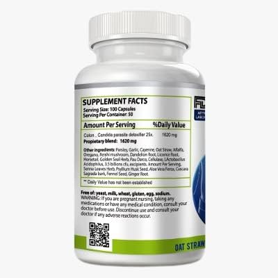 LIMPIADOR DE COLON Y DESINTOXICACIÓN NATURAL 1620 MG 100 CAPSULAS COLON DETOX VITAMISAN