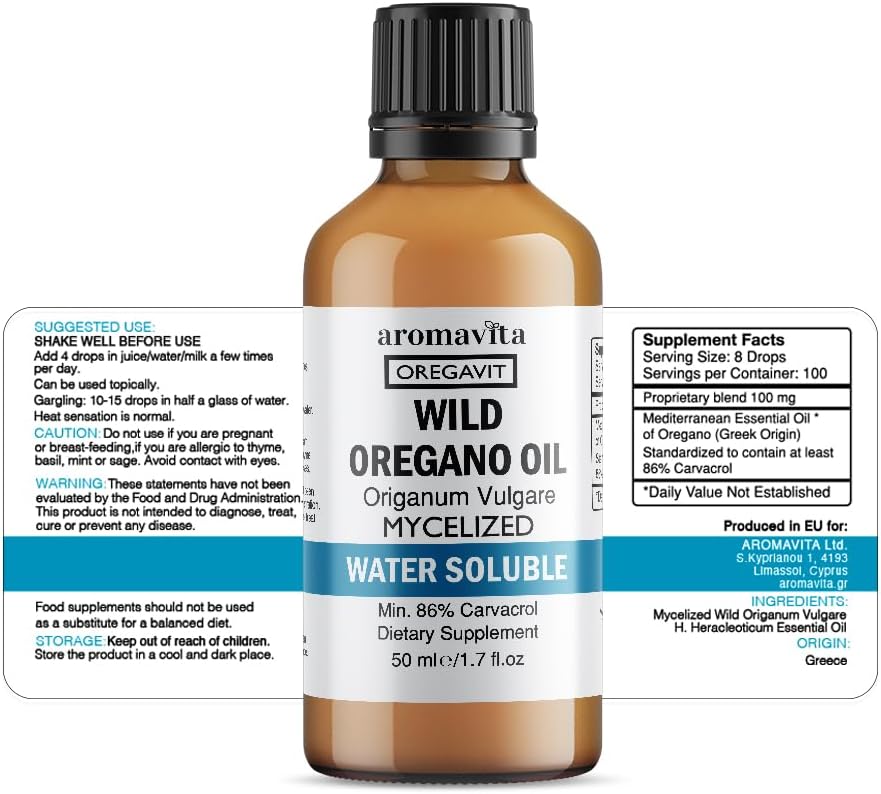 ACEITE DE OREGANO 100 MG 50 ML SIN GMO AROMAVITA