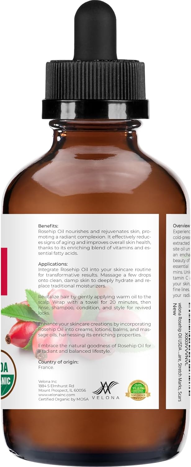 ACEITE DE ROSA MOSQUETA 118 ML ROSEHIP OIL VELONA