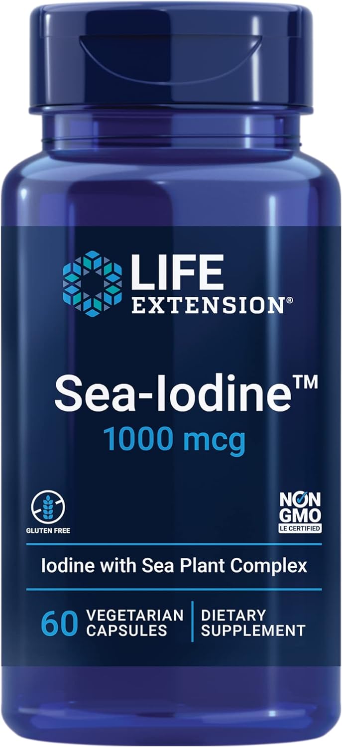YODO DE MAR 1000 MCG 60 CAPSULAS LIFE EXTENSION SEA IODINE