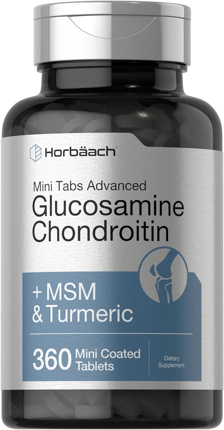 GLUCOSAMINA CONDROITINA MSM CON CURCUMA HORBBAACH 1772 MG 360 TABLETAS