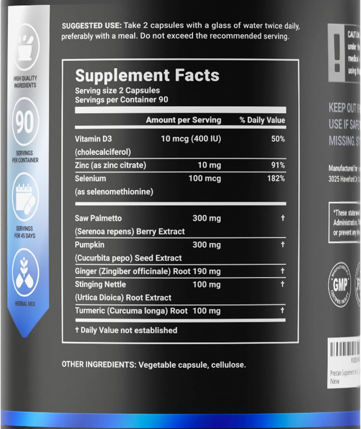 PROSTATE COMPLEX 1000 MG 180 CAPSULAS B LIFE