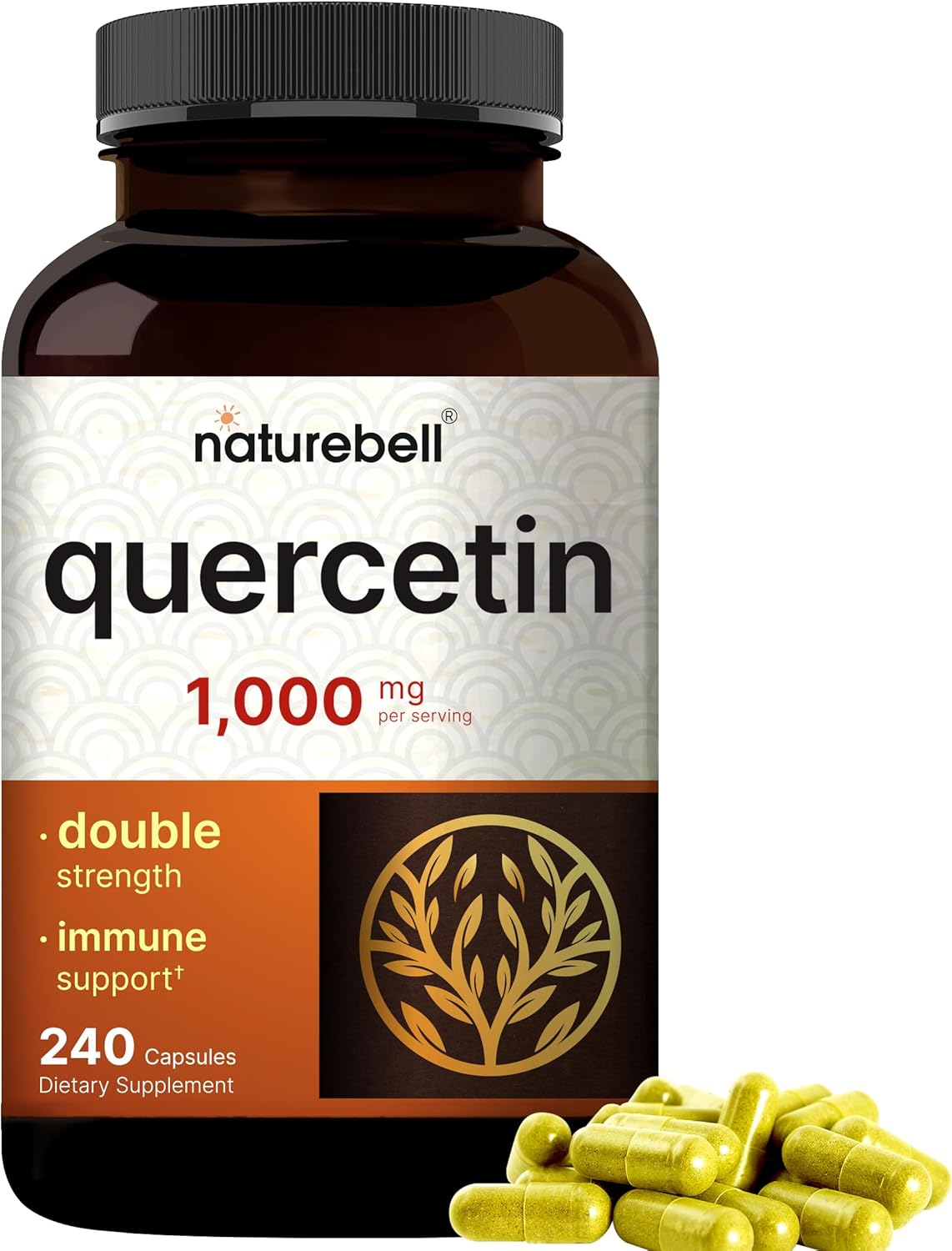 QUERCETINA 1,000 MG 240 CAPSULAS NATUREBELL