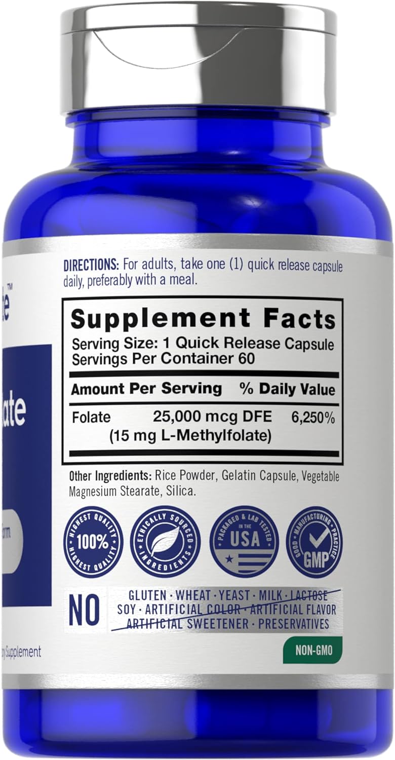 METILFOLATO CARLYLE 15 MG 60 CAPSULAS
