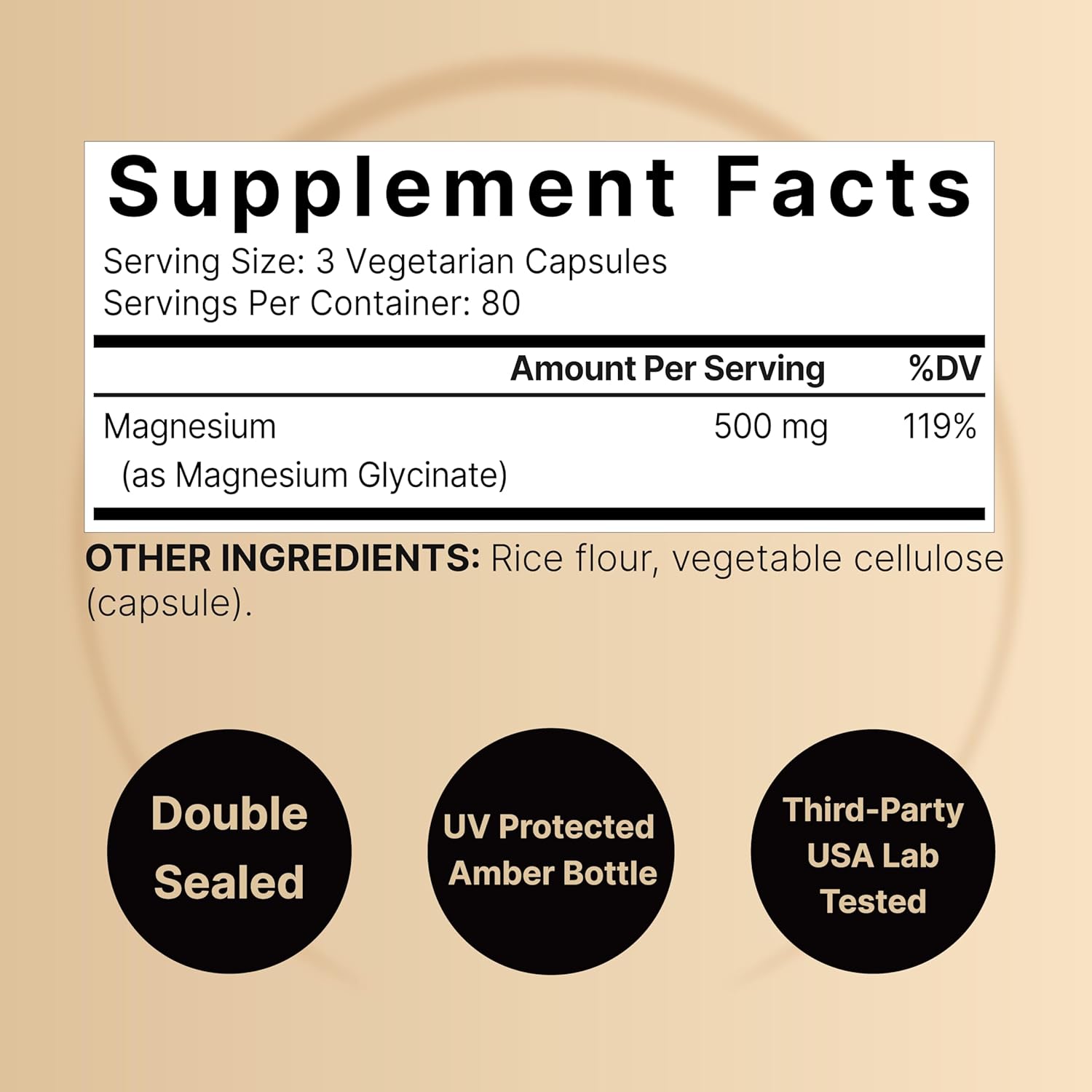 GLICINATO DE MAGNESIO NATUREBELL 500 MG 240 CAPSULAS VEGETALES