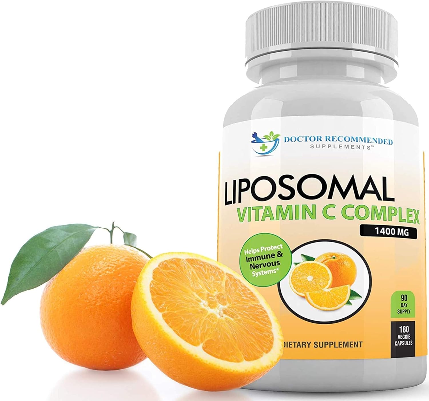 VITAMINA C LIPOSOMAL 1400 MG DOCTOR RECOMMENDED SUPPLEMENTS 180 CAPSULAS VEGETALES