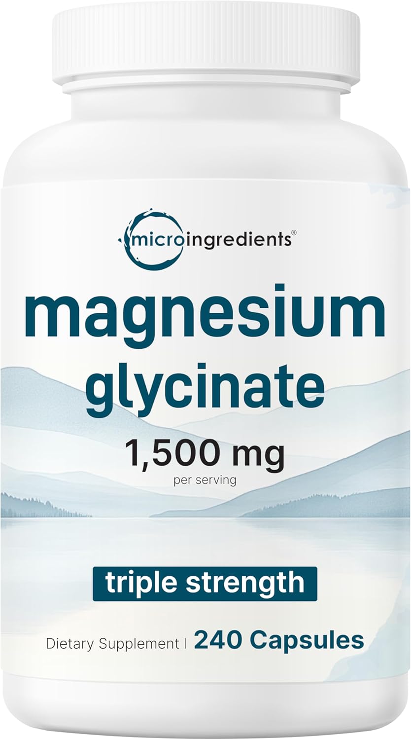 GLICINATO DE MAGNESIO 1500 MG MICROINGREDIENTS 240 CAPSULAS NO GMO