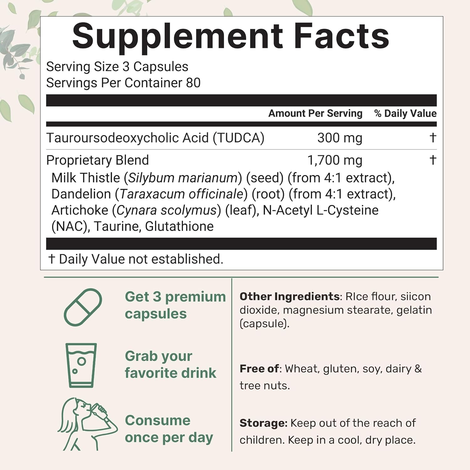 TUDCA COMPLEX 2,000 MG MICROINGREDIENTS 240 CAPSULAS NO GMO