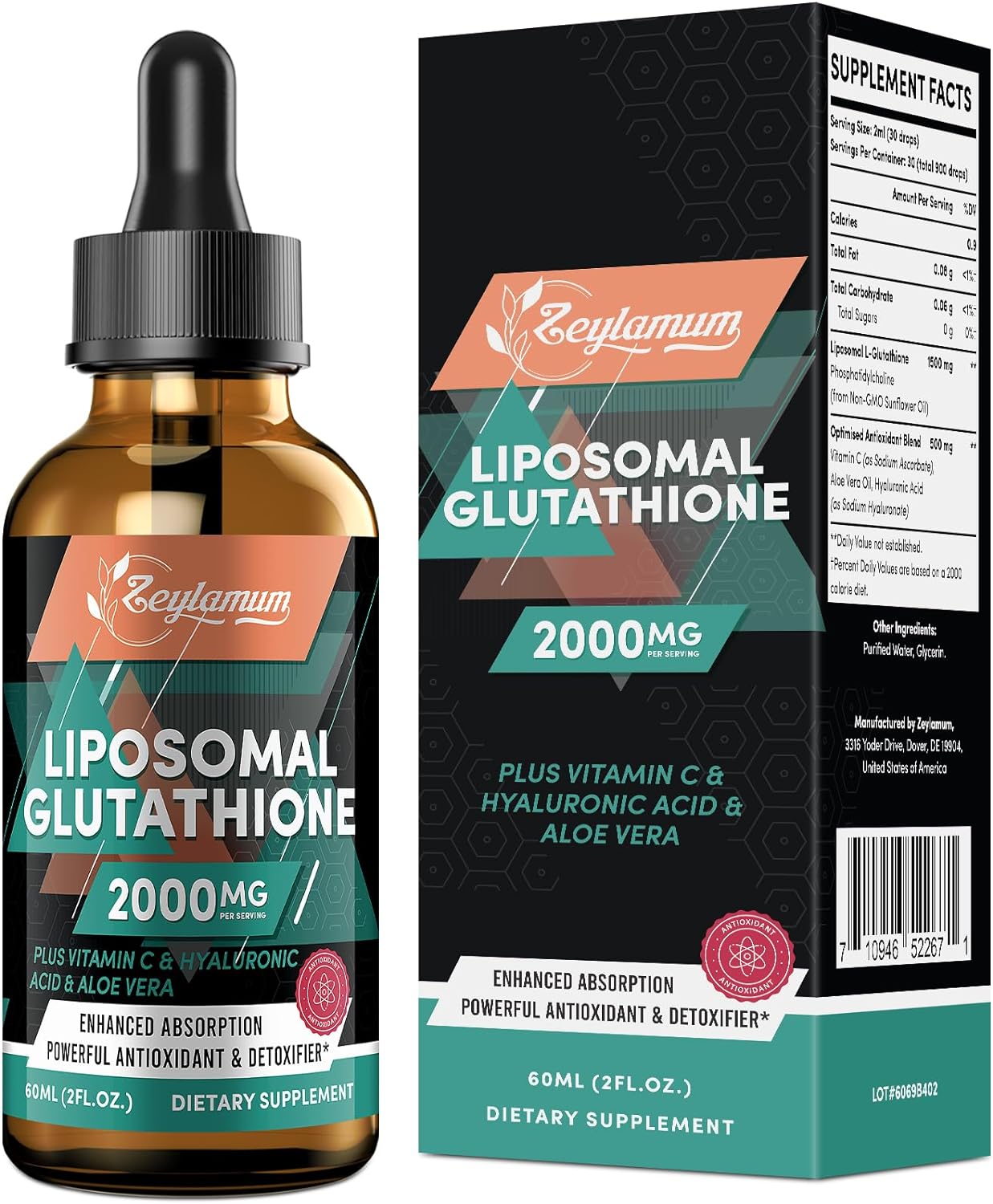 GLUTATION LIPOSOMAL 2000 MG 60 ML SIN GMO ZEYLAMUM GLUTATHIONE Bexo Per GLUTATION LIPOSOMAL 2000 MG 60 ML SIN GMO ZEYLAMUM GLUTATHIONE Bexo Per