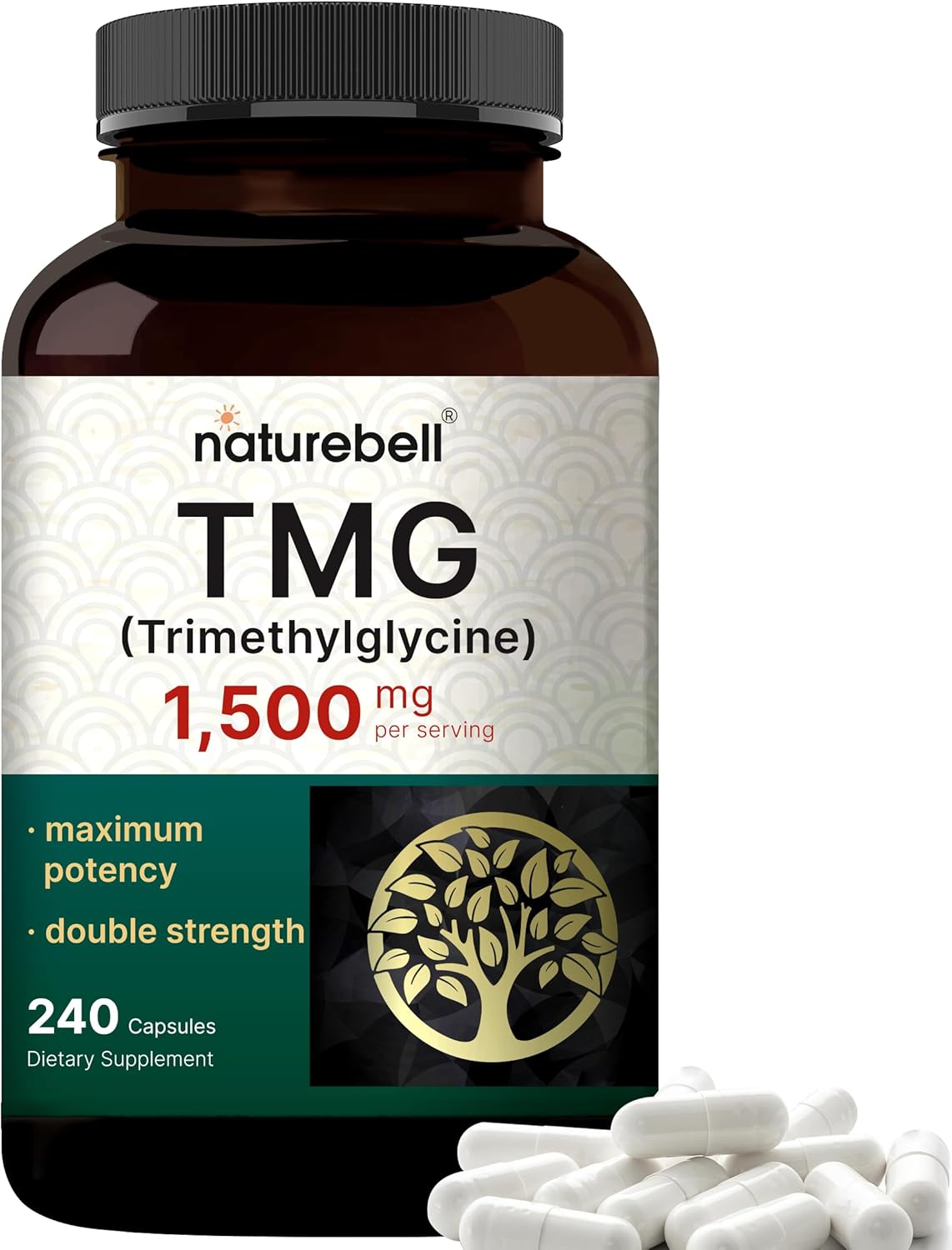 TMG 1500 MG NATUREBELL 240 CAPSULAS NO GMO