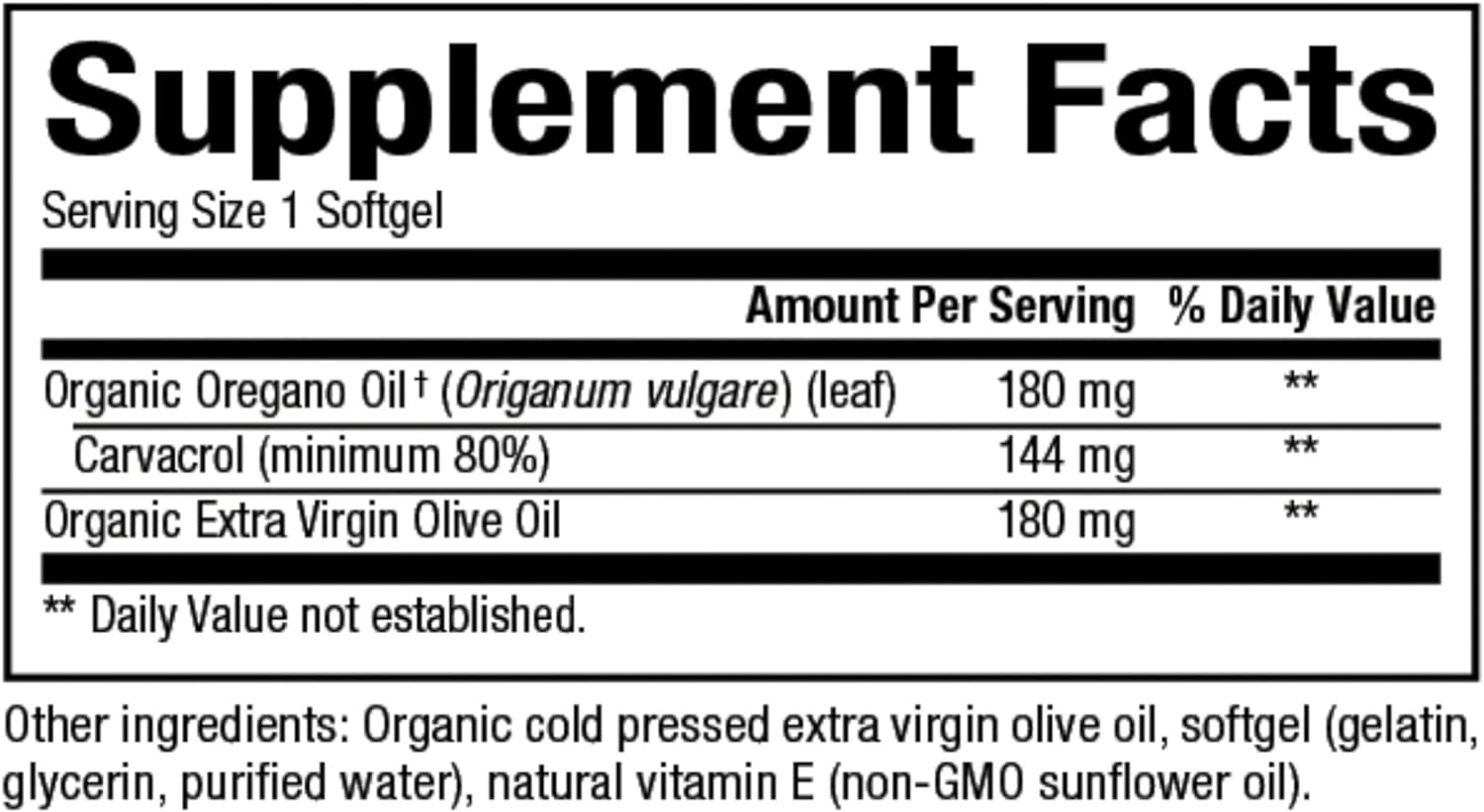 ACEITE DE OREGANO 504 MG 60 CAPSULAS BLANDAS NATURAL FACTORS