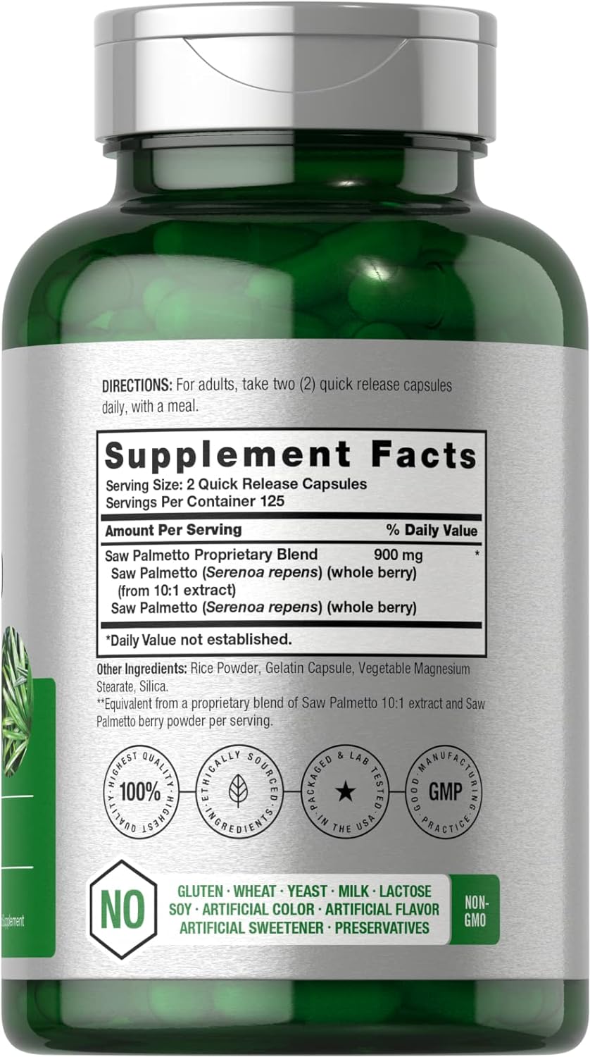 SAW PALMETTO HORBAACH 900 MG 250 CAPSULAS SIN GMO