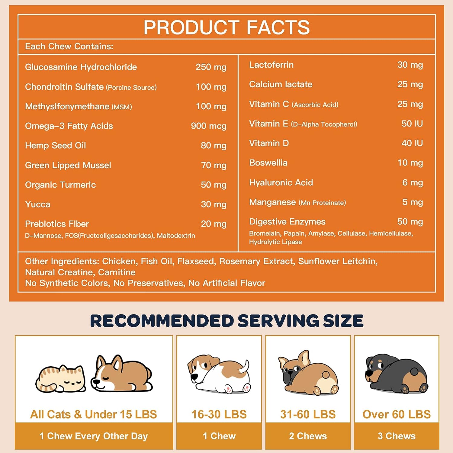 GLUCOSAMINA PARA PERROS 120 PREMIOS GLUCOSAMINE FOR DOGS