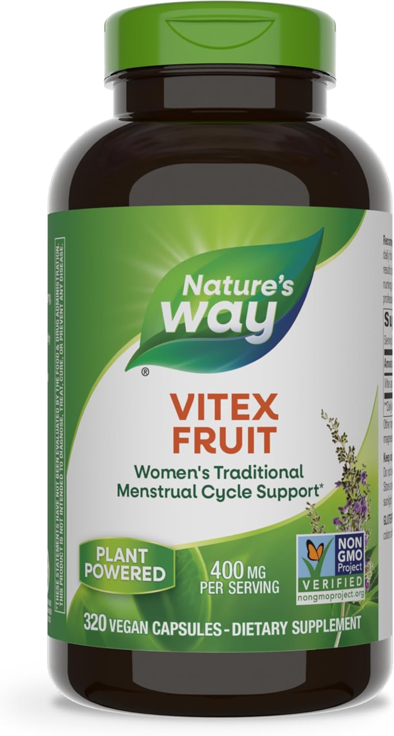 VITEX FRUIT 400 MG 320 CAPSULAS VEGETALES VEGANO NATURE´S WAY