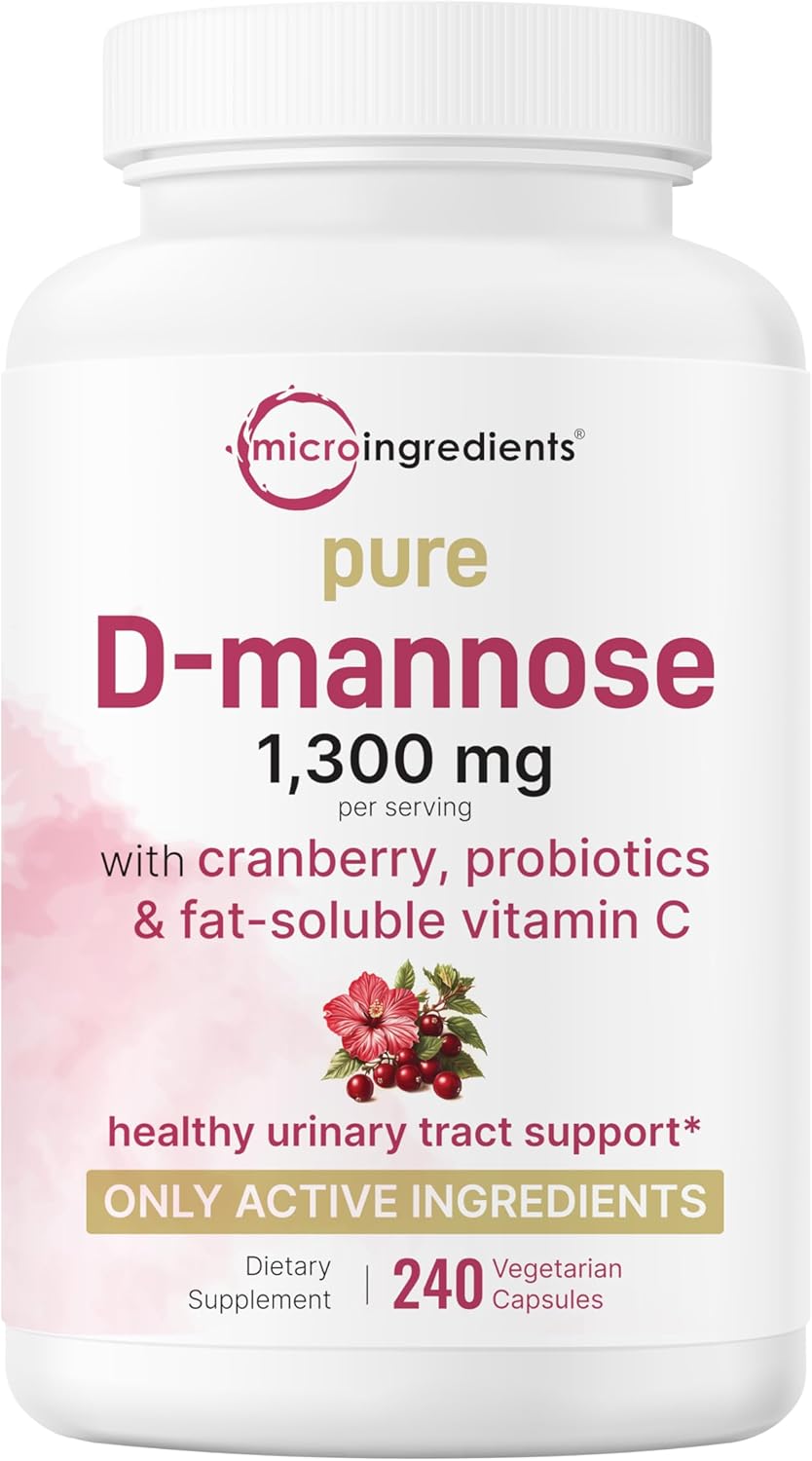 D MANOSA 1300 MG MICROINGRENDIENTS 240 CÁPSULAS VEGETALES NO GMO VEGANO