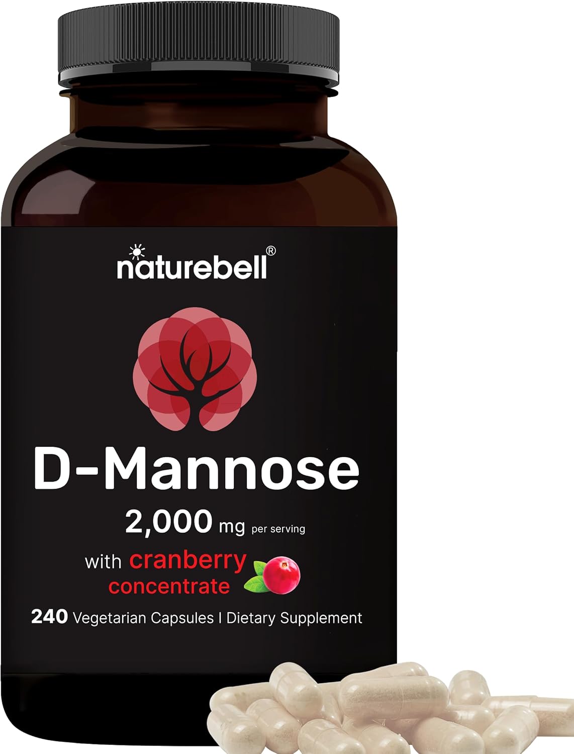 D MANOSA 2000 MG CON CRANBERRY CONCENTRADO 40 MG 240 CAPSULAS NATUREBELL