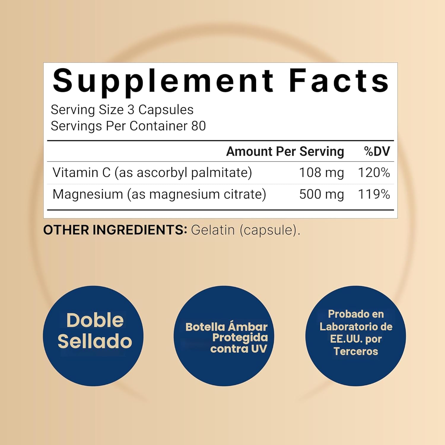 CITRATO DE MAGNESIO NATUREBELL 500 MG 240 CAPSULAS