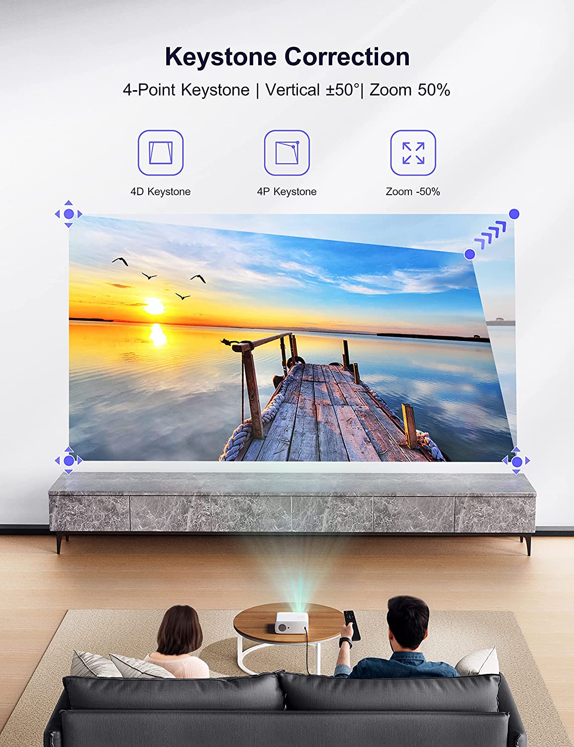 PROYECTOR PORTATIL MULTIMEDIA WIMIUS S26 480 LUMENS ANSI 300 PULGADAS