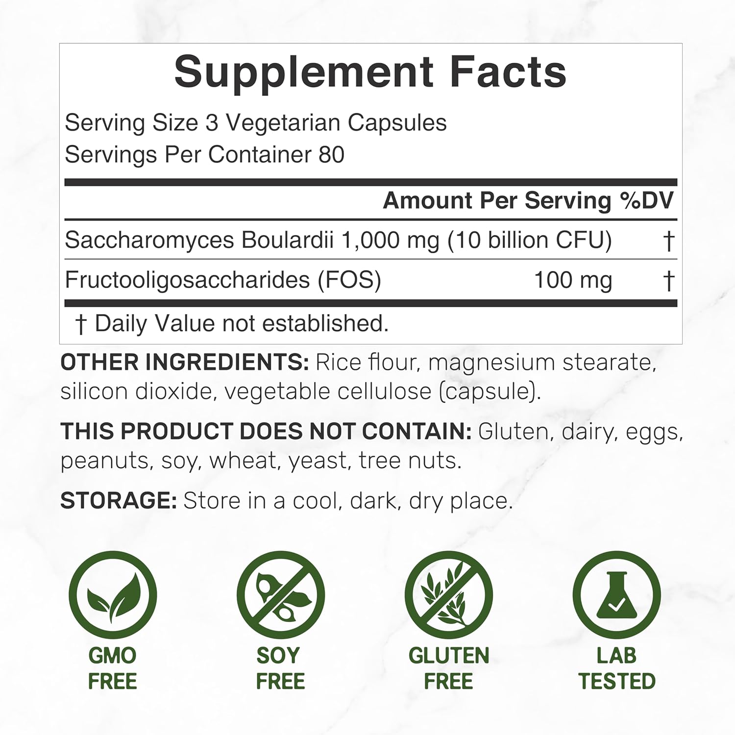 SACCHAROMYCES BOULARDII 10 BILION DEAL 240 CAPSULAS VEGETALES NO GMO