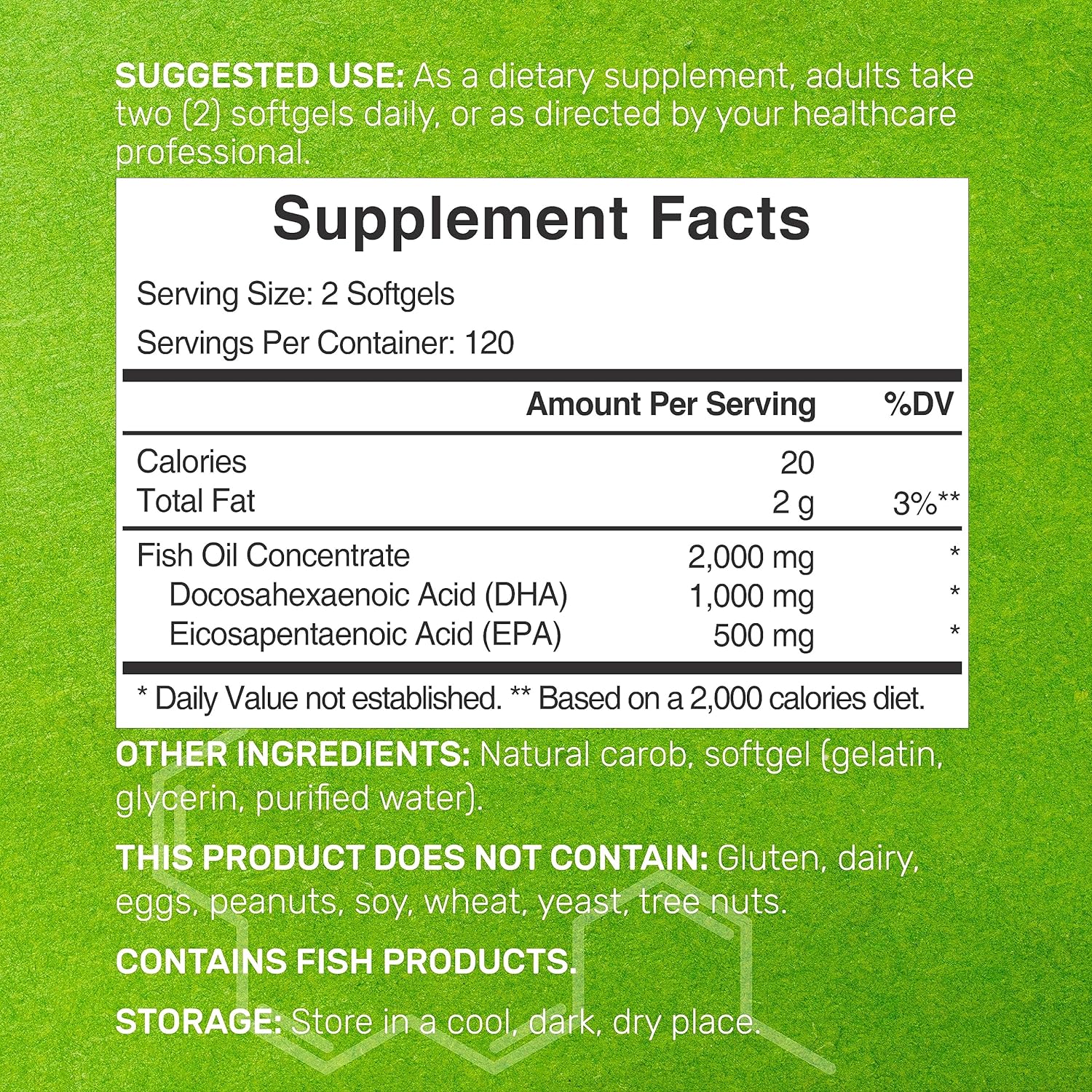 DHA 1000 MG DEAL 240 CÁPSULAS BLANDAS SIN ERUPTOS NO GMO