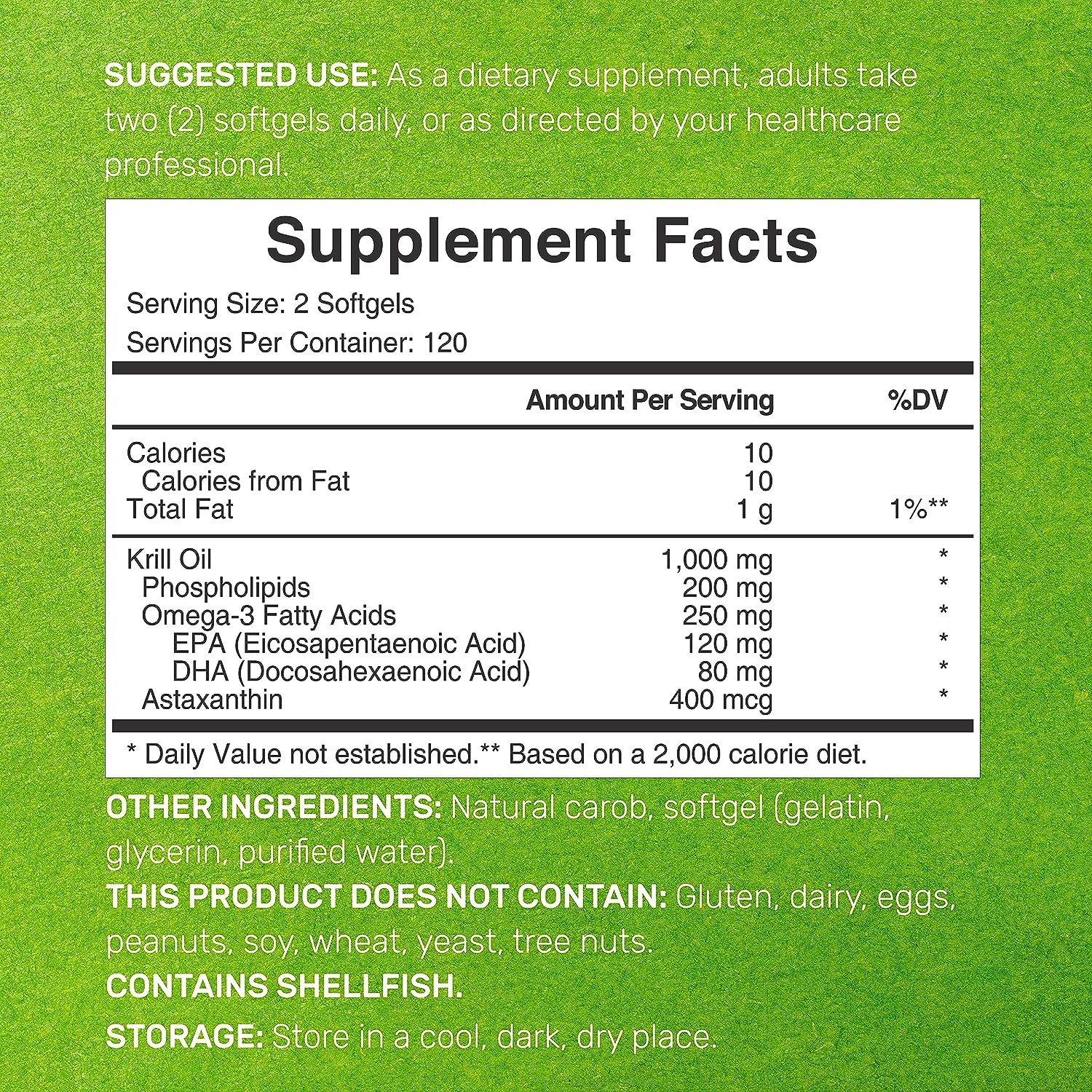 KRILL ANTARTIC OIL OMEGA 3 DEAL SUPPLEMENTS 1000 MG 240 CAPSULAS BLANDAS