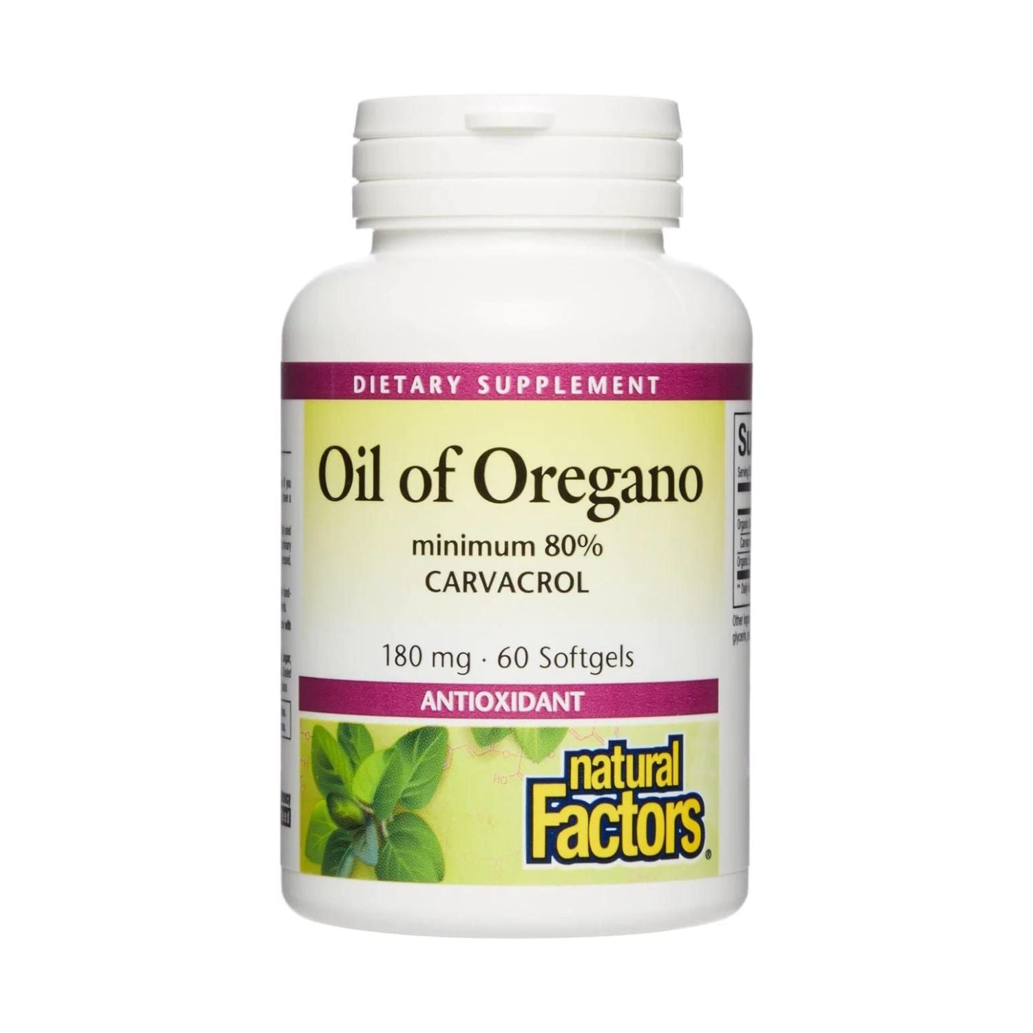 ACEITE DE OREGANO 504 MG 60 CAPSULAS BLANDAS NATURAL FACTORS