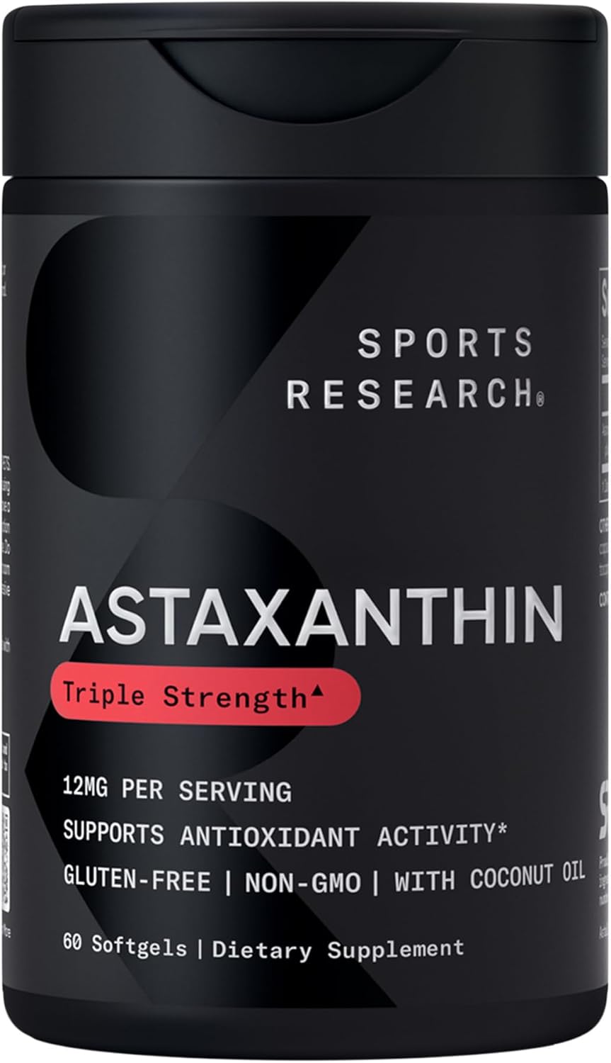 ASTAXANTINA ISLANDESA 12MG 60 CAPSULAS BLANDAS SIN GMO SPORTS RESEARCH