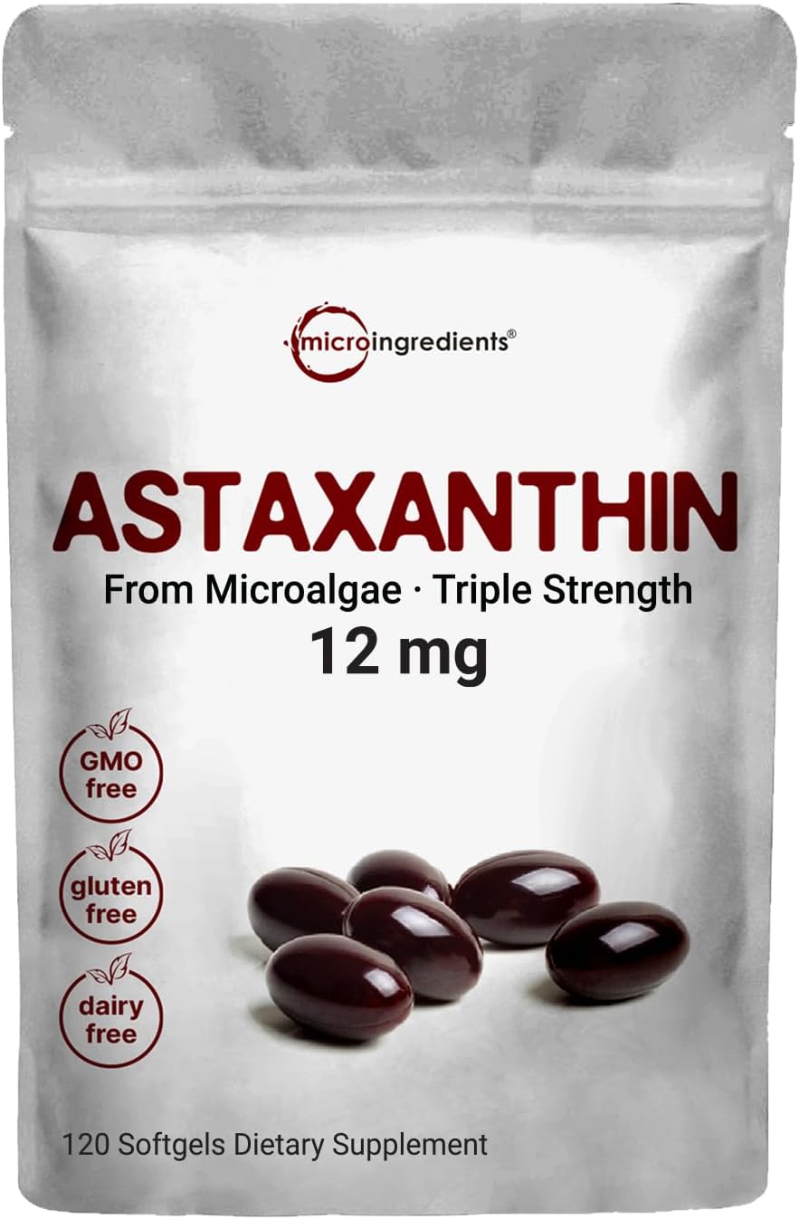 ASTAXANTINA 12 MG MICROINGREDIENTS 120 CAPSULAS BLANDAS NO GMO