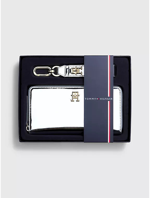 TH Logo Shimmer Wallet Wristlet