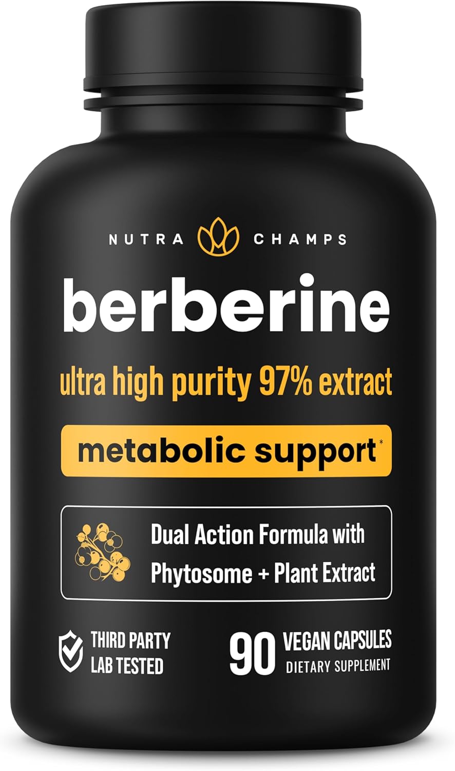 BERBERINA HCL 1500 MG NUTRA CHAMPS 90 CAPSULAS VEGANO NO GMO