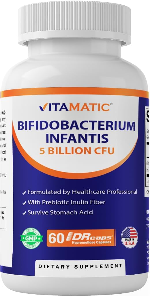 BIFIDOBACTERIUM INFANTIS 5 BILLONES CFU 60 CAPSULAS NO GMO VITAMATIC