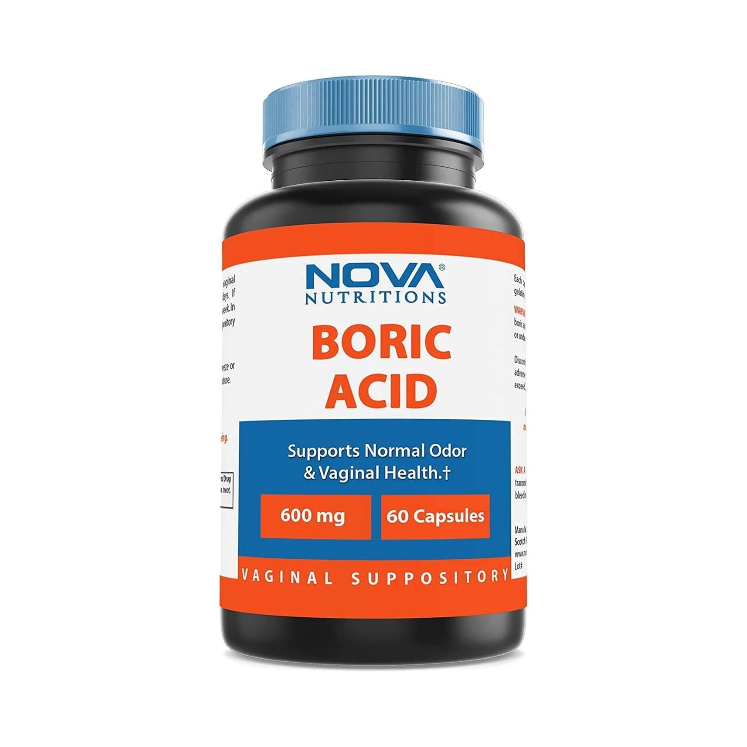ACIDO BORICO 600 MG 60 CAPSULAS NOVA NUTRITIONS