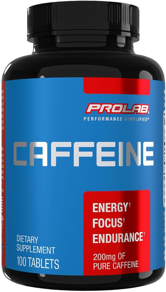 CAFEINA 200 MG 100 TABLETAS PROLAB