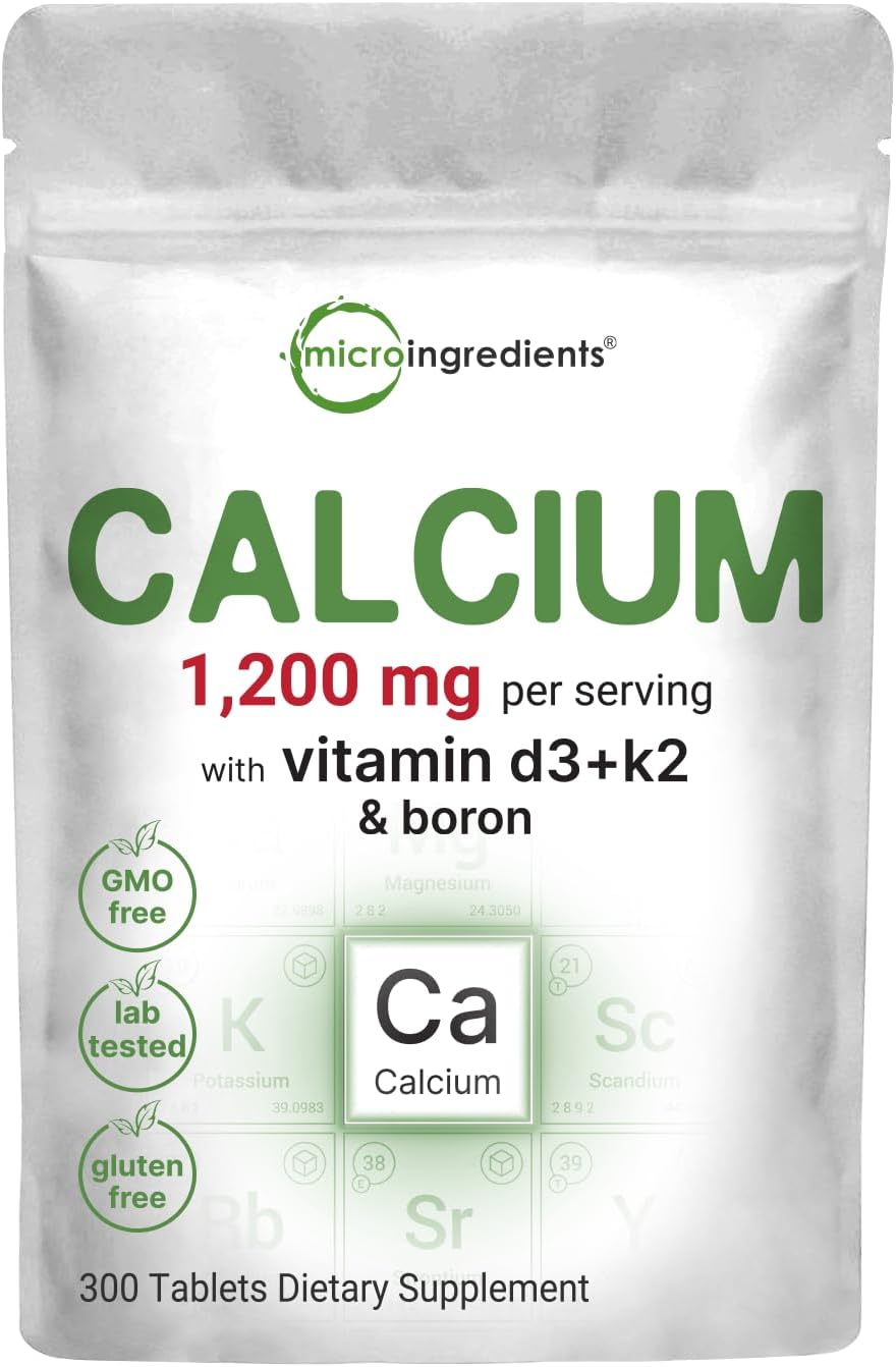 CALCIO 1,200 MG D3 1,000 IU K2 25 MCG MICROINGREDIENTS 300 TABLETAS