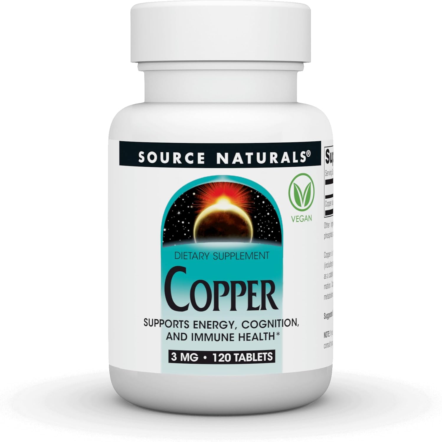 COBRE 3 MG SOURCE NATURALS 120 CAPSULAS VEGANO
