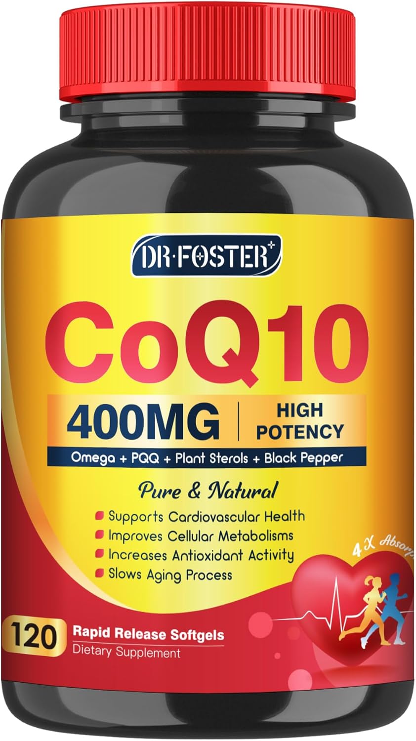 COQ10 COMPLEX OMEGA 3 + PQQ DR FOSTER 400 MG 120 CAPSULAS BLANDAS NO GMO
