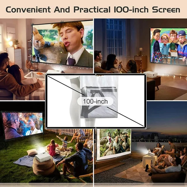 MINI PROYECTOR PORTATIL MULTIMEDIA DR.J P68 7500 LUMENES 170 PULGADAS