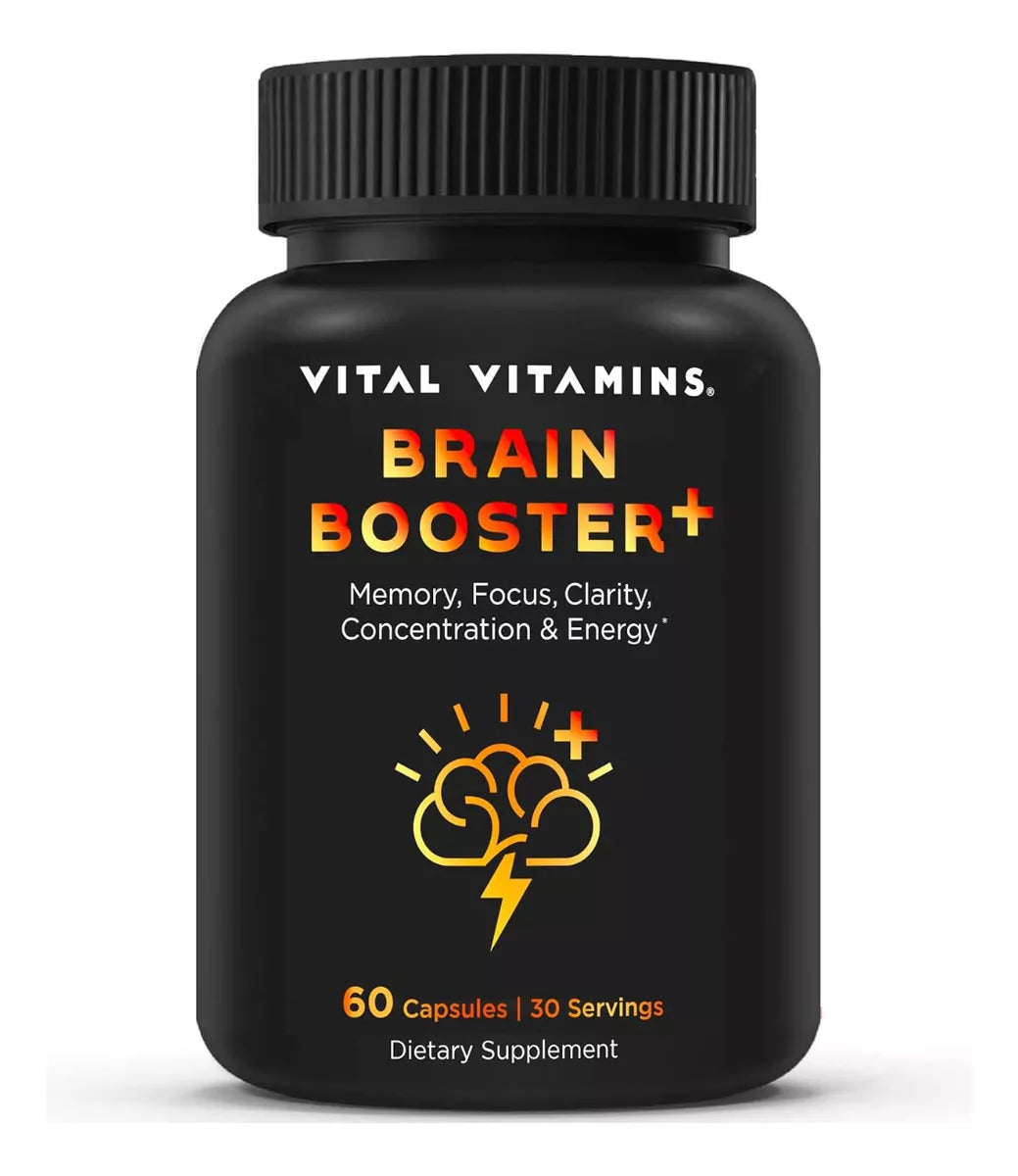ESTIMULADOR DEL CEREBRO 707 MG 60 CAPSULAS VEGANO VITAL VITAMINS BRAIN BOOSTER