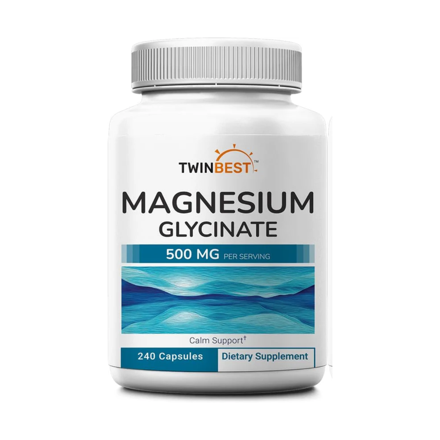 GLICINATO DE MAGNESIO 500 MG 240 CÁPSULAS TWINBEST NO GMO
