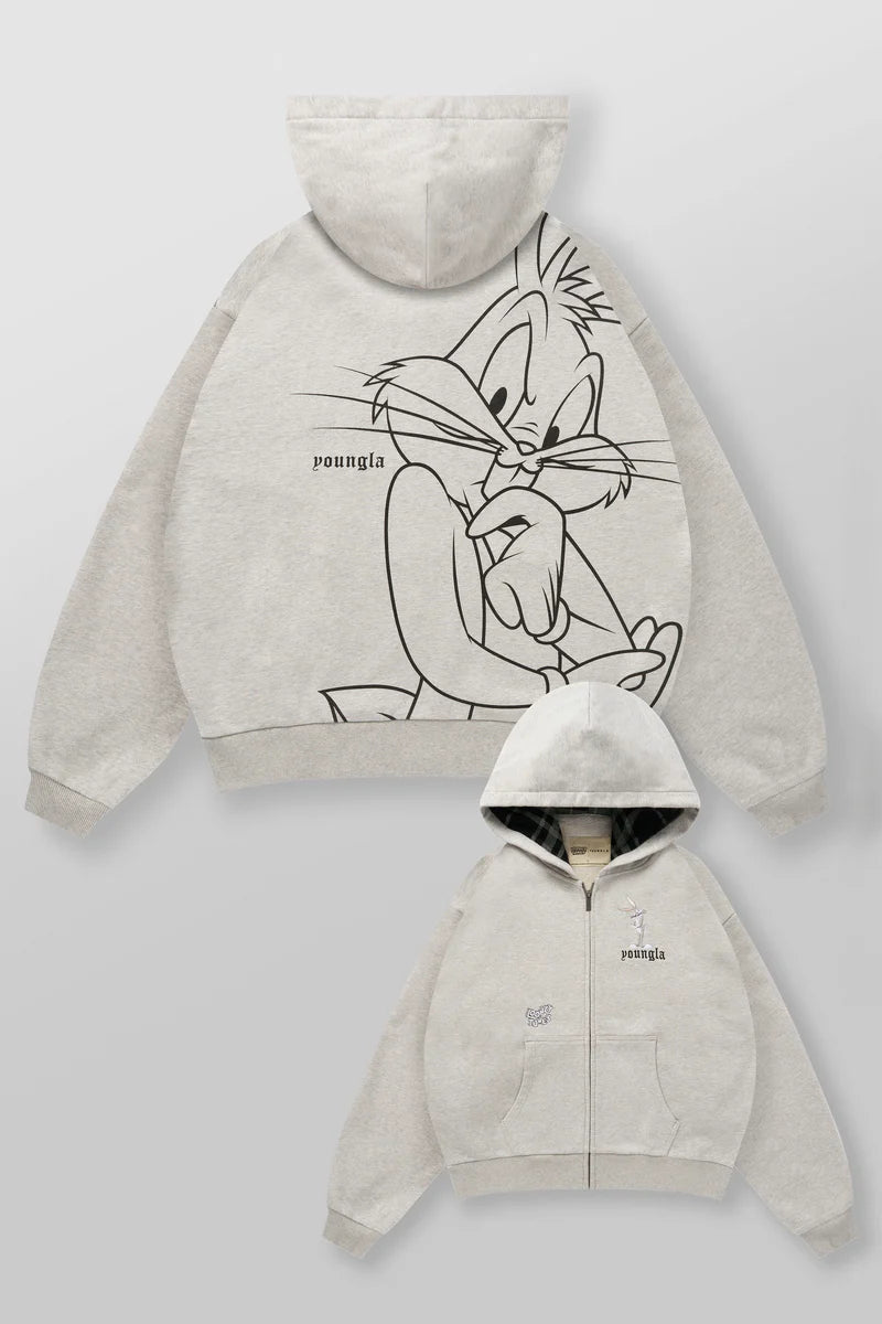 5257 - Looney Tunes Plaid Zip-Ups