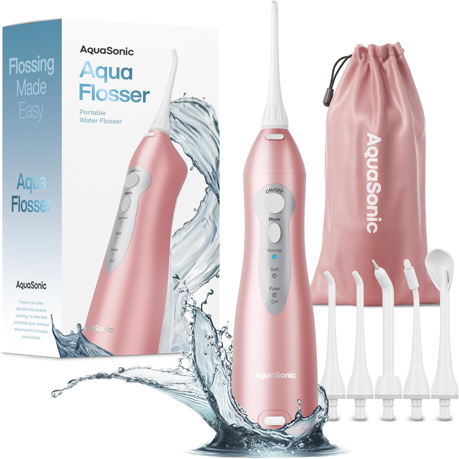 IRRIGADOR DENTAL AQUA SONIC 5 PUNTAS 3 MODOS IRRIGADOR DENTAL