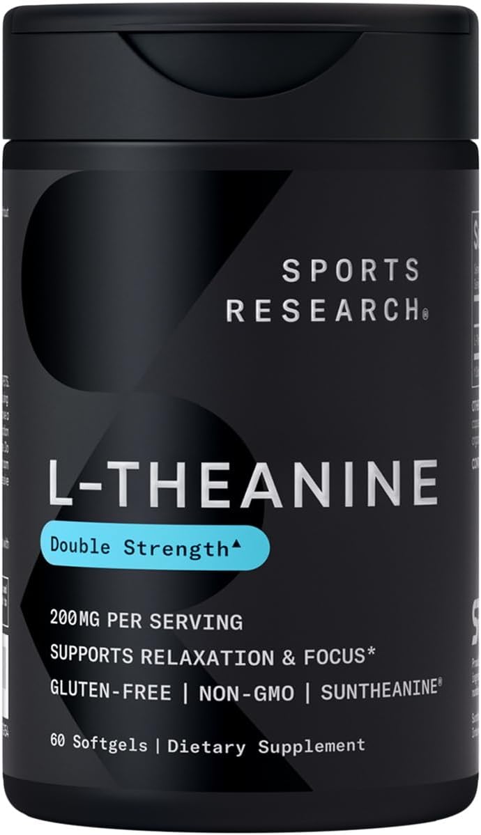 L TEANINA 200 MG 60 CAPSULAS BLANDAS SPORTS RESEARCH
