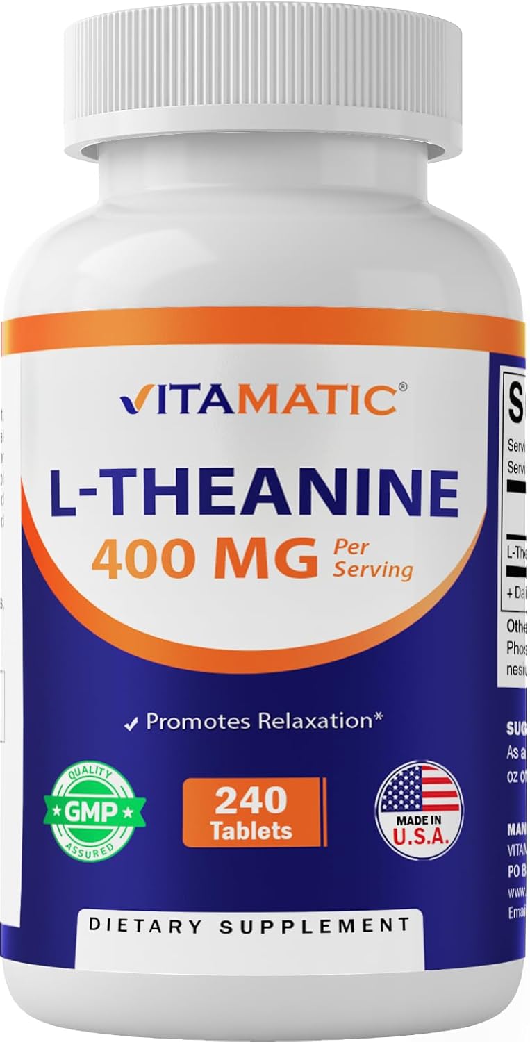 L TEANINA 400 MG 240 TABLETAS NO GMO VITAMATIC