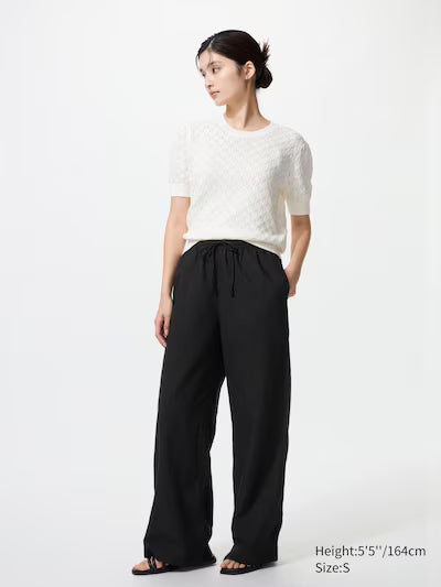 UNIQLO - Linen Blend Easy Pants Women | Pantalones de lino
