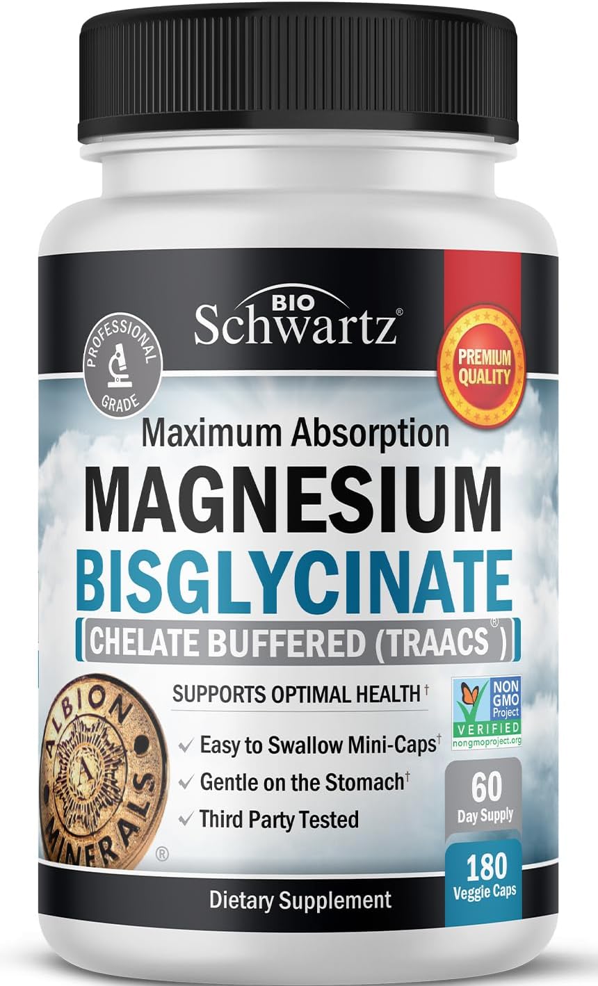 MAGNESIO BISGLICINATO BIO SCHWARTZ 72 MG 180 CAPSULAS NO GMO