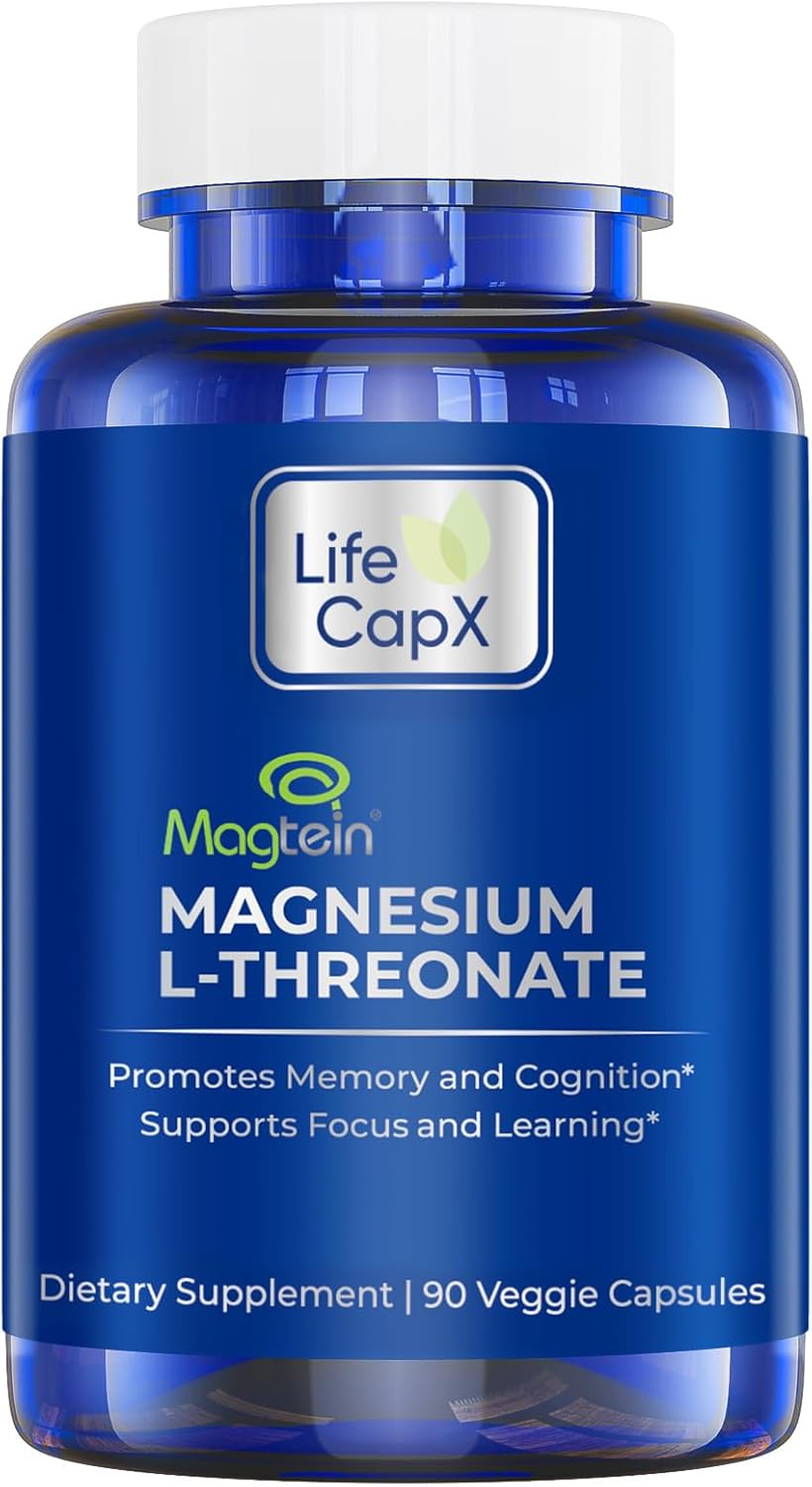 TREONATO DE MAGNESIO MAGTEIN 144 MG 90 CÁPSULAS VEGANO NO GMO LIFE CAPX