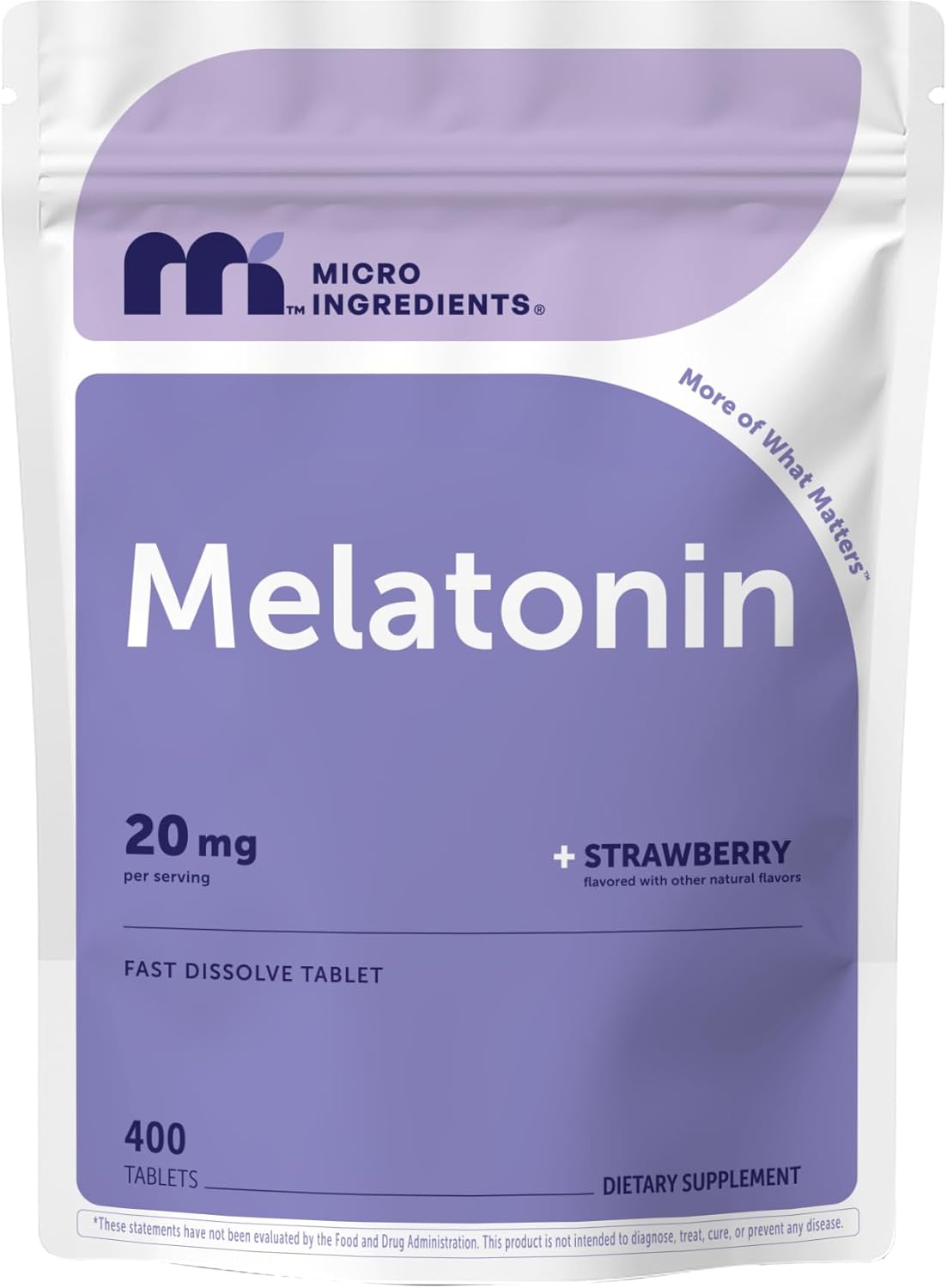 MELATONINA MICROINGREDIENTS 20 MG 400 TABLETAS SUBLINGUALES SIN GMO