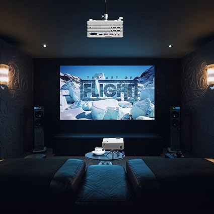 MINI PROYECTOR PORTATIL MULTIMEDIA MOSECO PJ0431 7500 LUMENES 200 PULGADAS