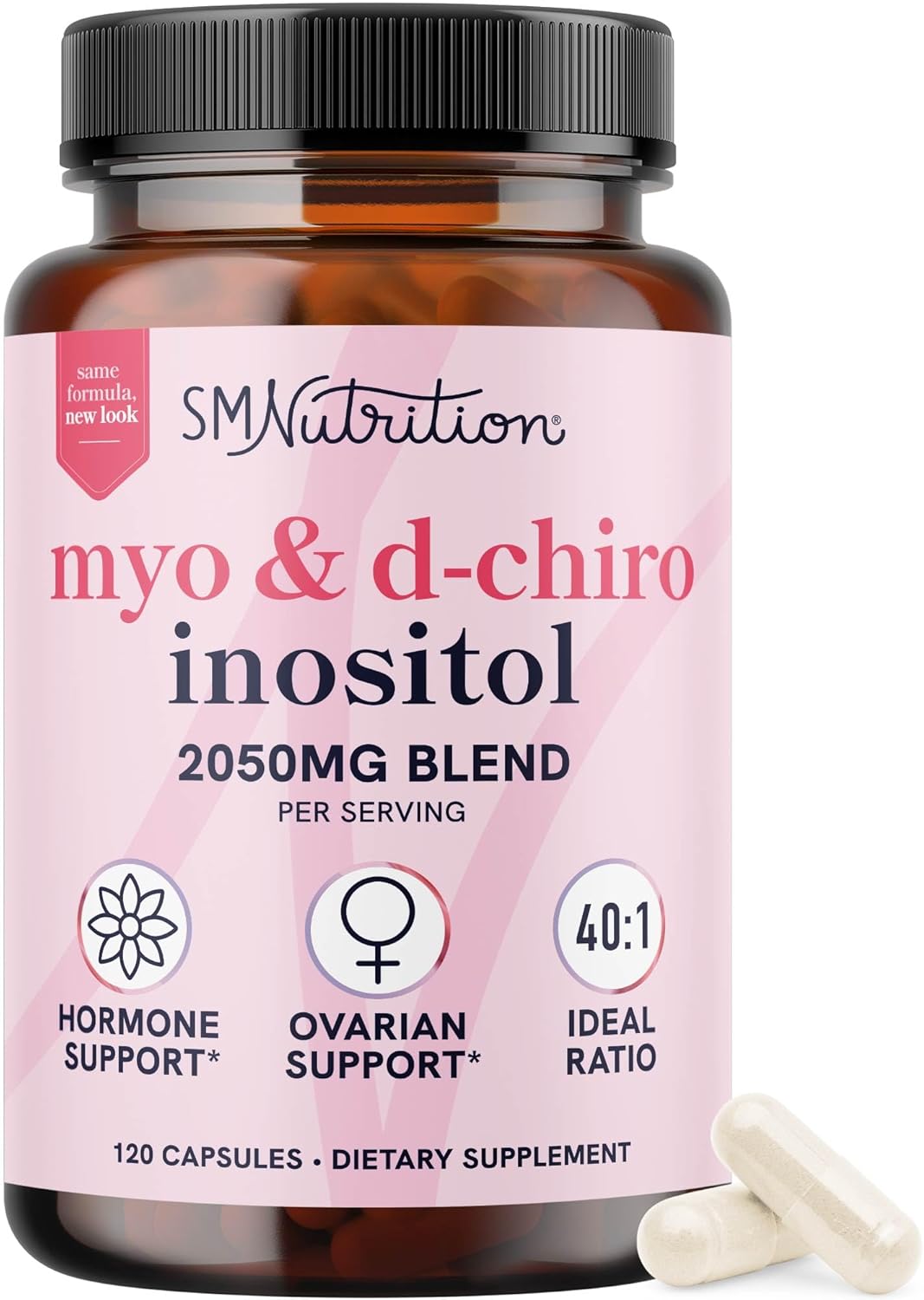 MYO DCHIRO INOSITOL 2050 MG 120 CAPSULAS SMNUTRITION